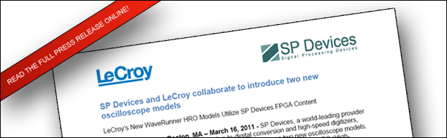 Newsletter - Collaboration with LeCroy 