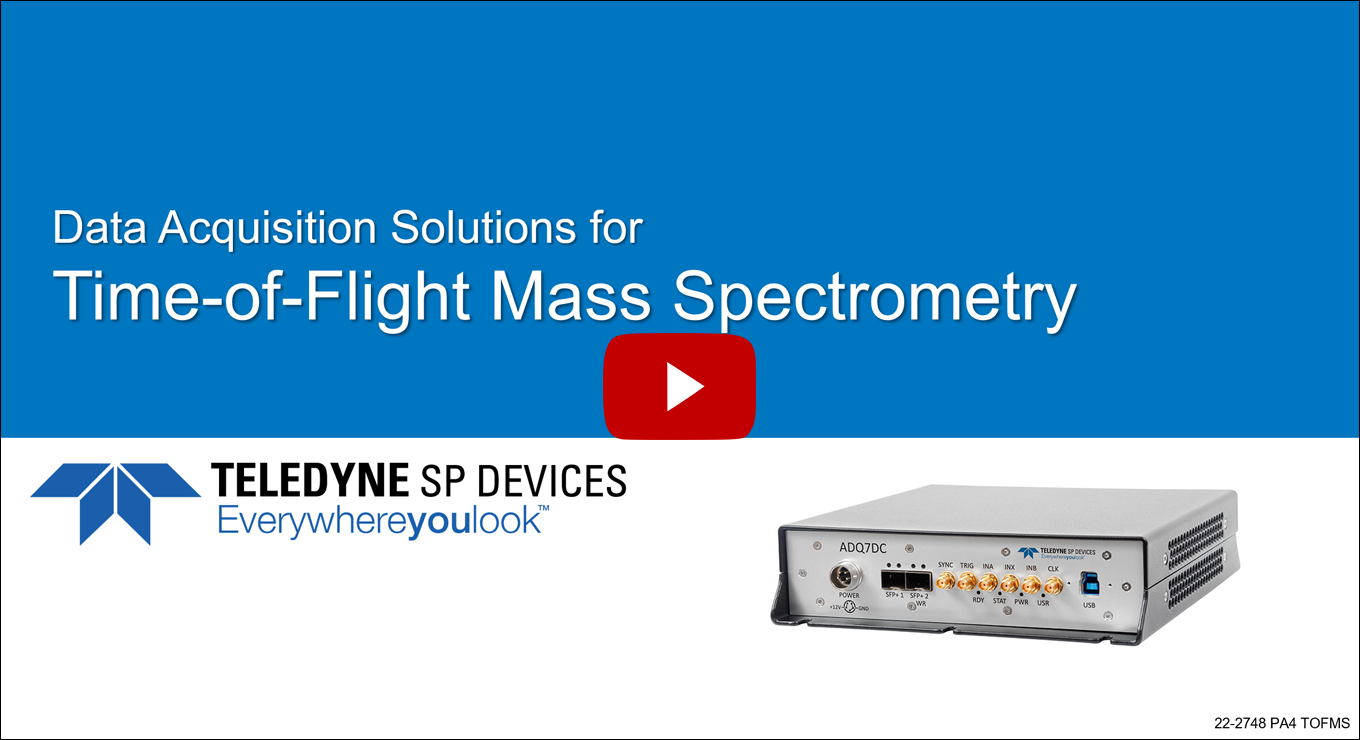 Time-of-Flight Mass Spectrometry Video Image