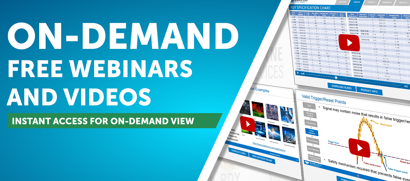 Newsletter - On-demand webinars on data acquisition boards and their applications