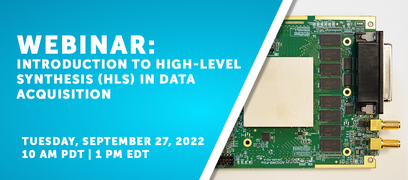 Newsletter - Webinar on High-Level Synthesis (HLS) in Data Acquisition Systems