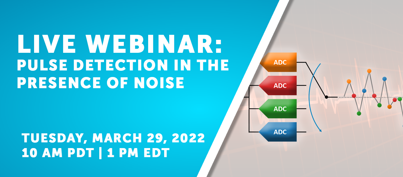 Newsletter - Webinar on pulse detection in the presence of noise 